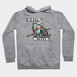 Hero shell! - vintage 90s shirt - parody super hero design Hoodie